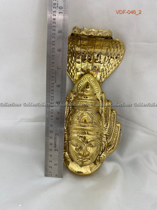 Varalakshmi Ammavaru Brass Face 9 in VDF046 deity face for pooja alankaram image 2