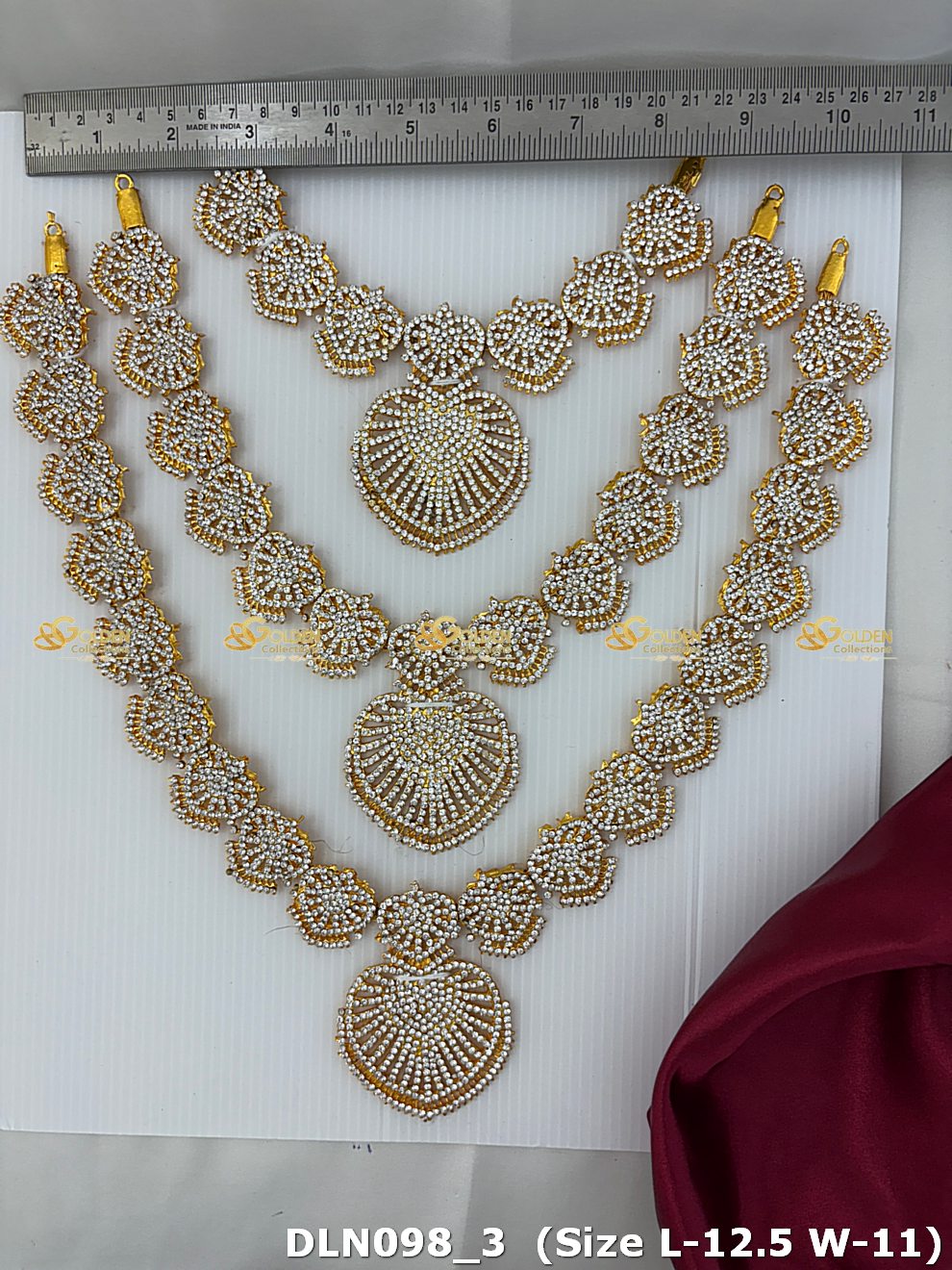 Divine Radiance Long Necklace Goldencollections Dln 098_3