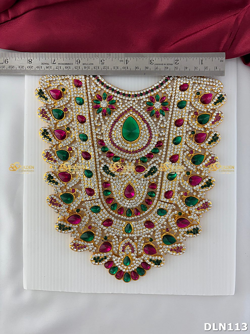 Deity Chest Long Haram Set DLN113 for Venkateshwara and goddess idol chest alankaram image 3