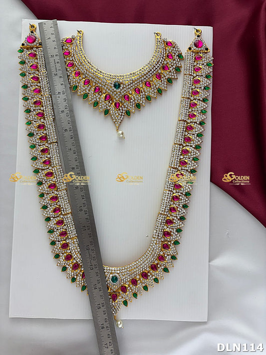 Lakshmi / Amman 2 Step Long Haram DLN114 deity long haram image 2