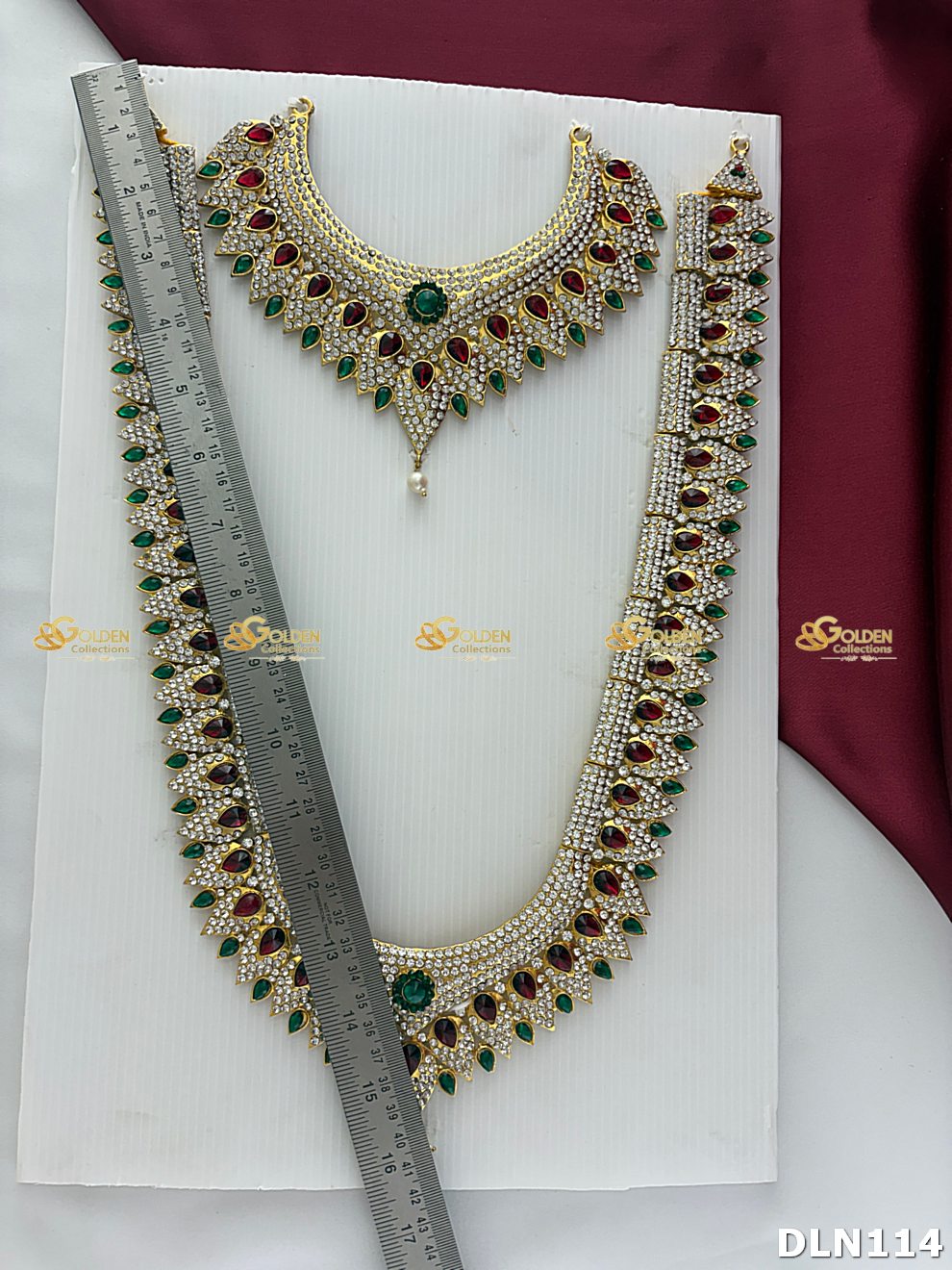 Lakshmi / Amman 2 Step Long Haram DLN114 deity long haram image 5