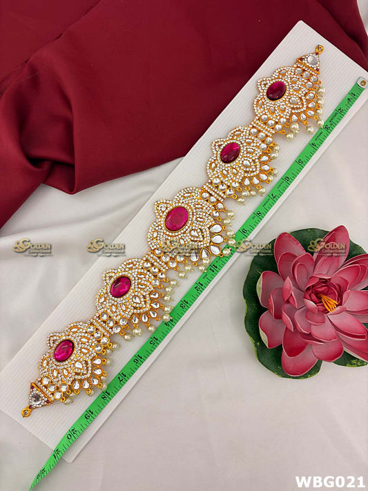 Deity Vaddanam Waist Belt with Stone Work WBG-021-1