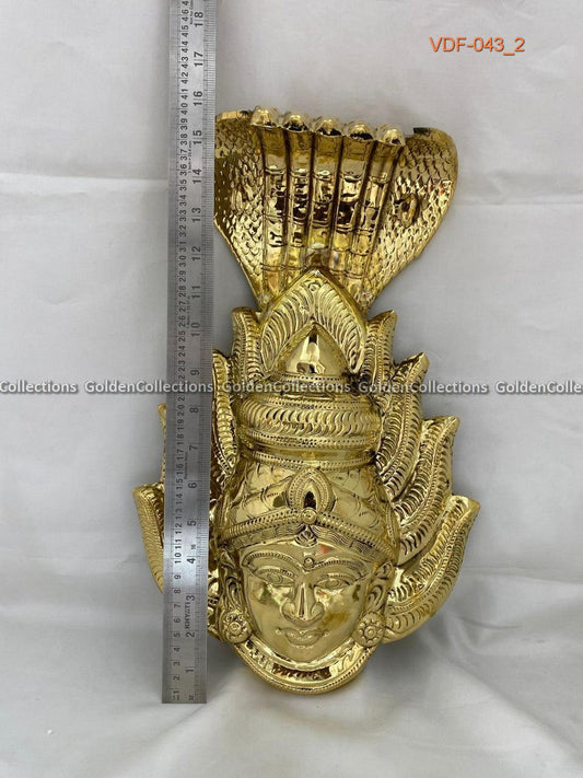 Varalakshmi Ammavaru Brass Face 16 in VDF043 deity face for pooja alankaram image 2