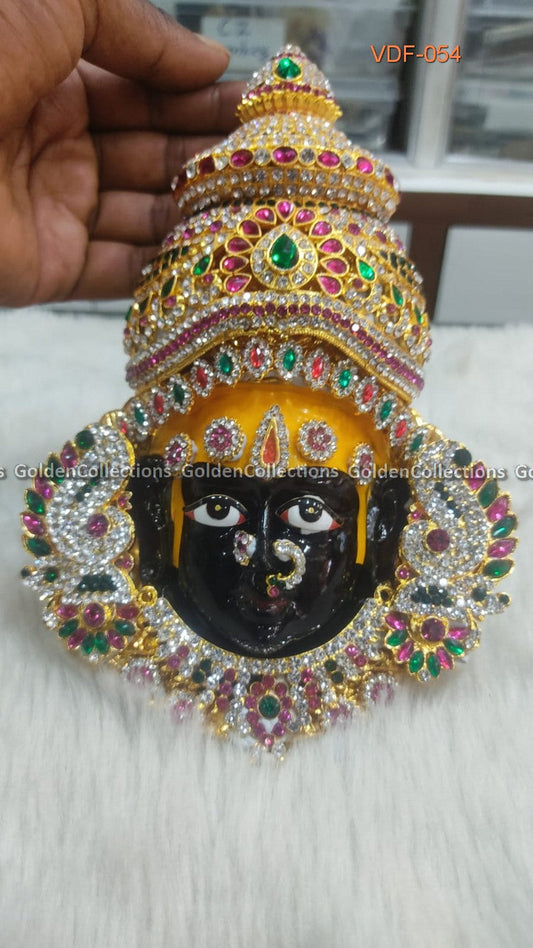 Kali Matha Face for Pooja 7 in VDF054 deity face for pooja alankaram image 2