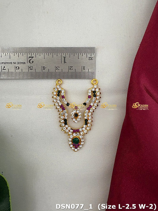 goddess lakshmi elegant short necklace dsn 077_2