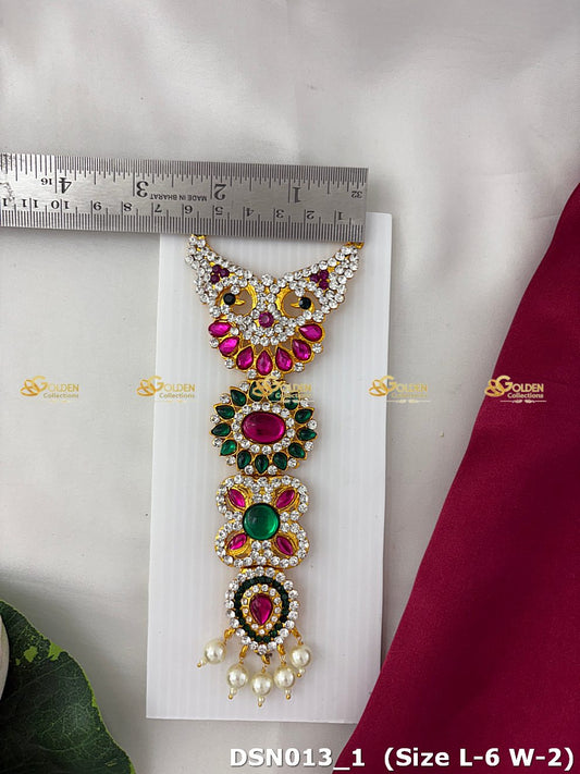 goddess lakshmi short necklace goldencollections dsn 013_2