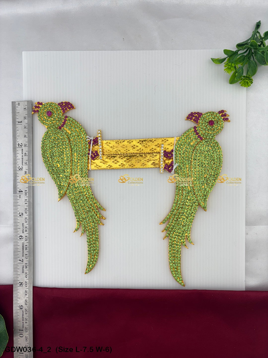 Goddess With Parrot In Hand Goldencollections Size: 7.5 x 6, Color: Green, Style: Parrot Image 2