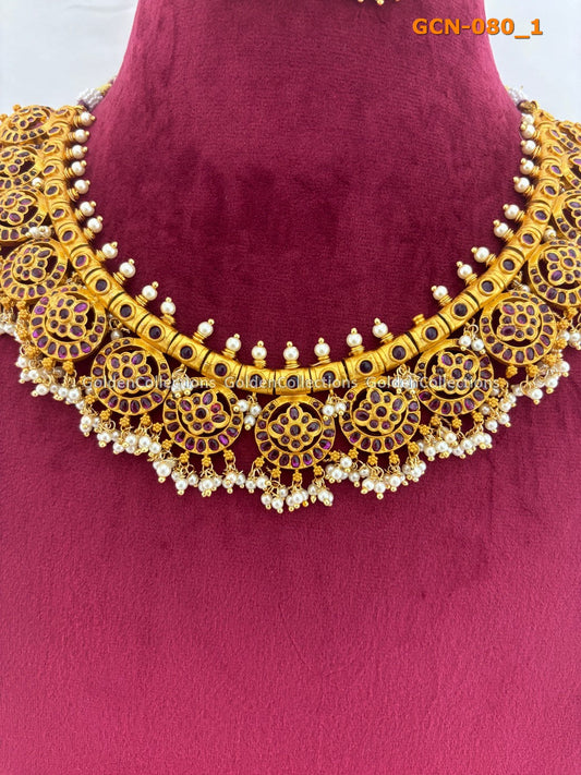 Gold Plated Bead Necklace : New Fashion Necklace Set GoldenCollections 2