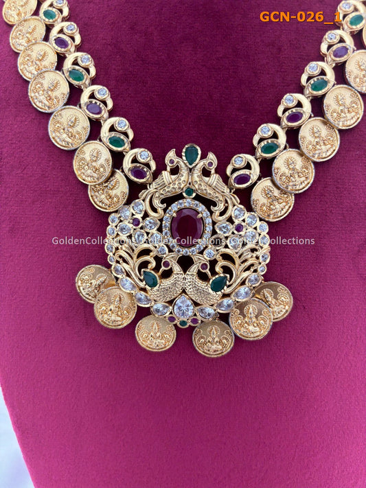 Gold Plated Coin Necklace : One Gram Gold Necklace GoldenCollections 2