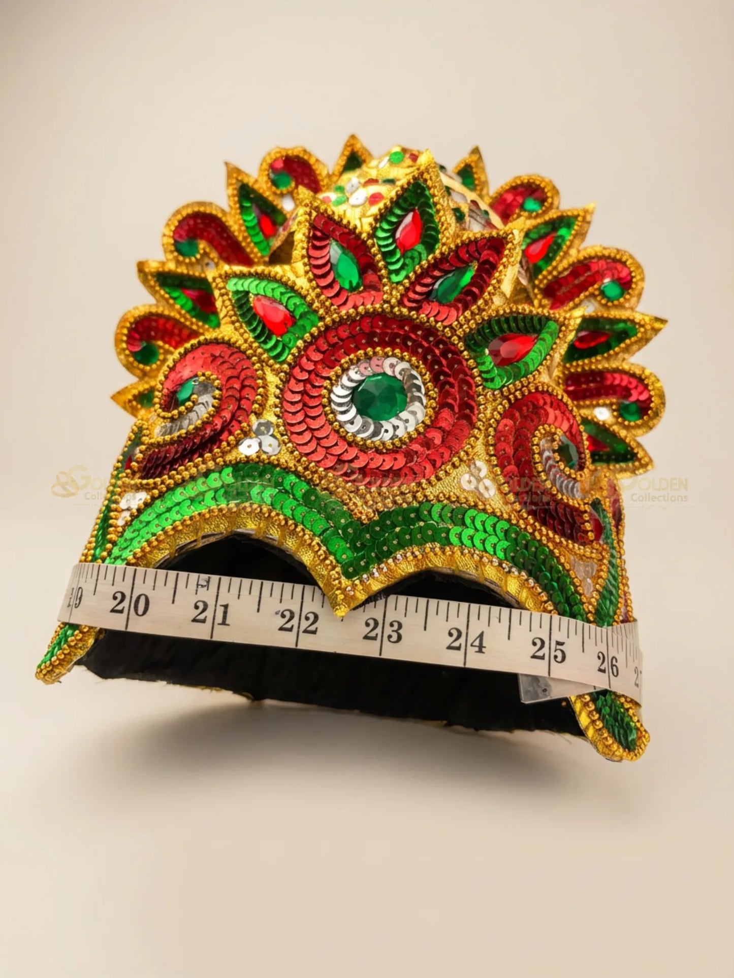 Lotus Bharatanatyam Drama Crown BDC9 drama dance crown image 4