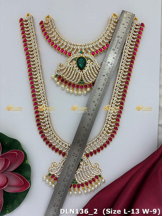 Graceful Goddess Lakshmi Long Necklace Limited Stock Dln 138_2