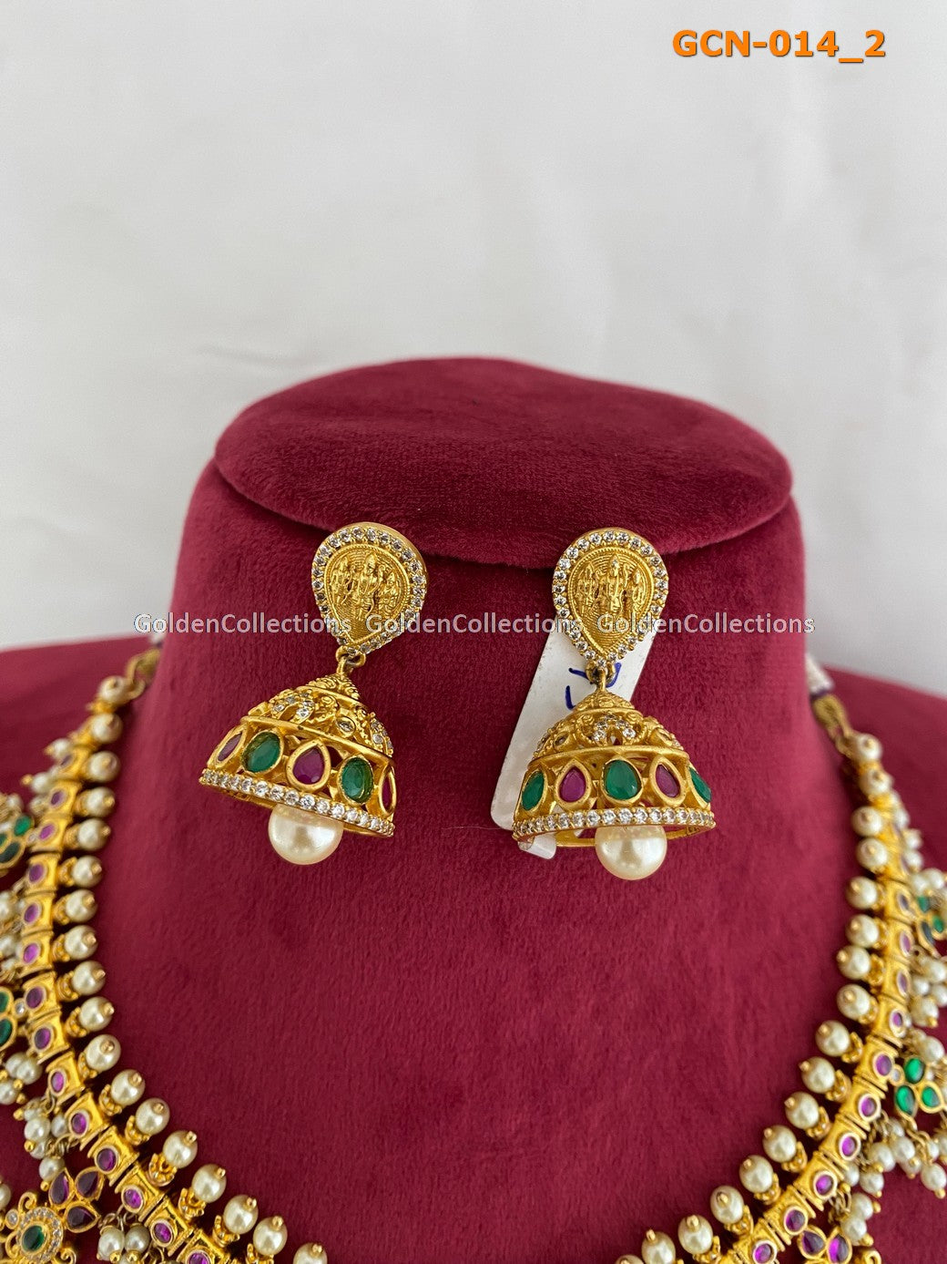 Guttapusalu Necklace Set : Online One Gm Gold Jewellery GoldenCollections 3