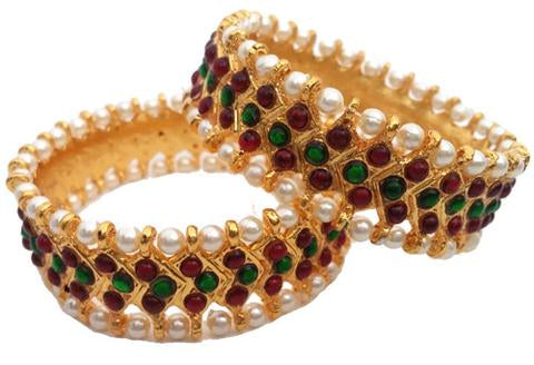 Temple Bharatanatyam Bangles Goldencollections