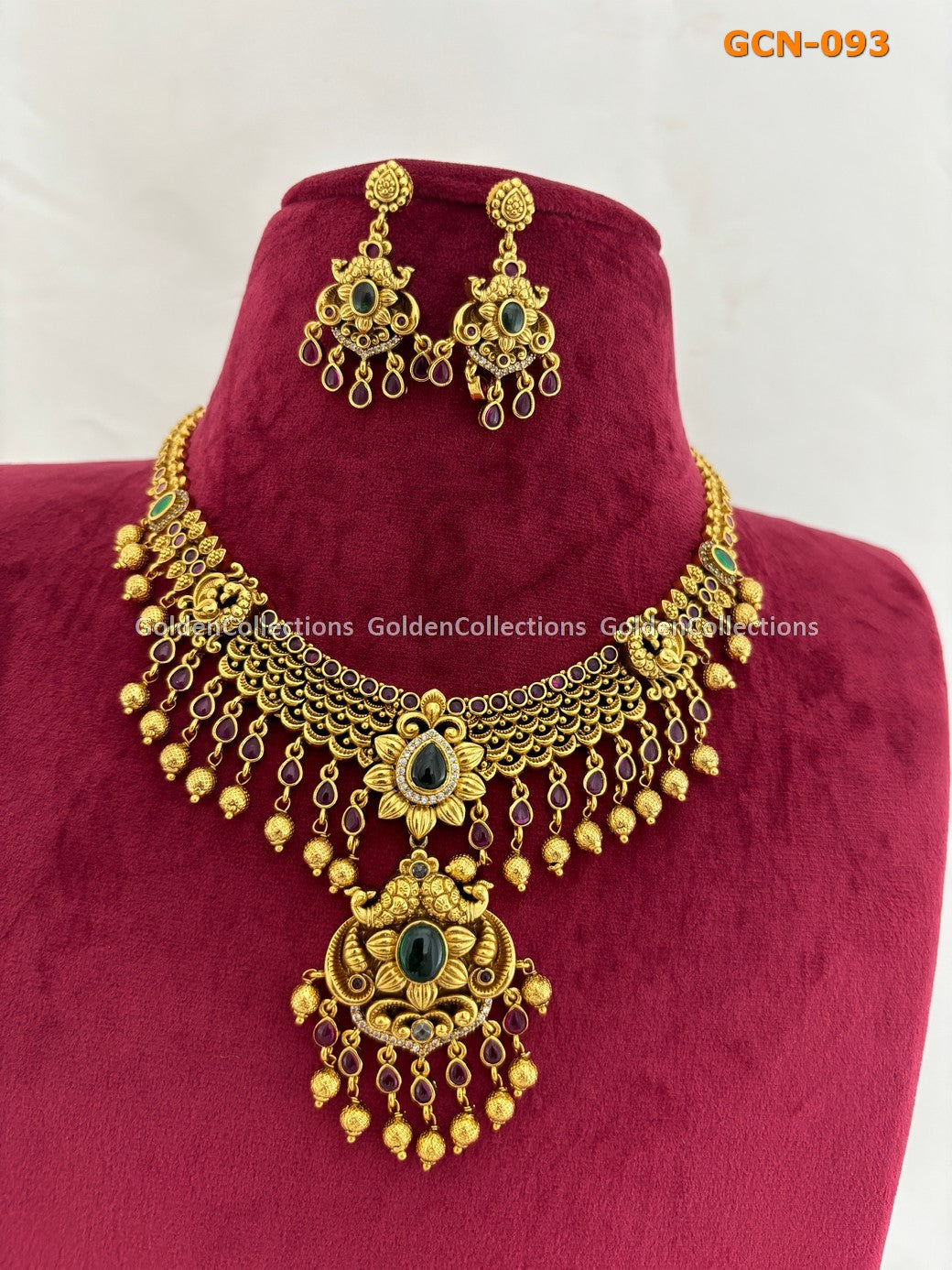 Heavy Gold Plated Necklace Fashion Bib Necklace GCN-093