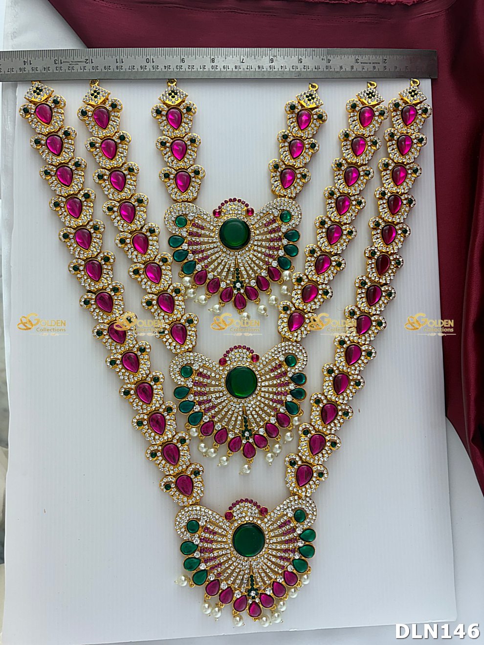 Lakshmi / Amman 3 Step Long Haram DLN146 deity long haram image 3