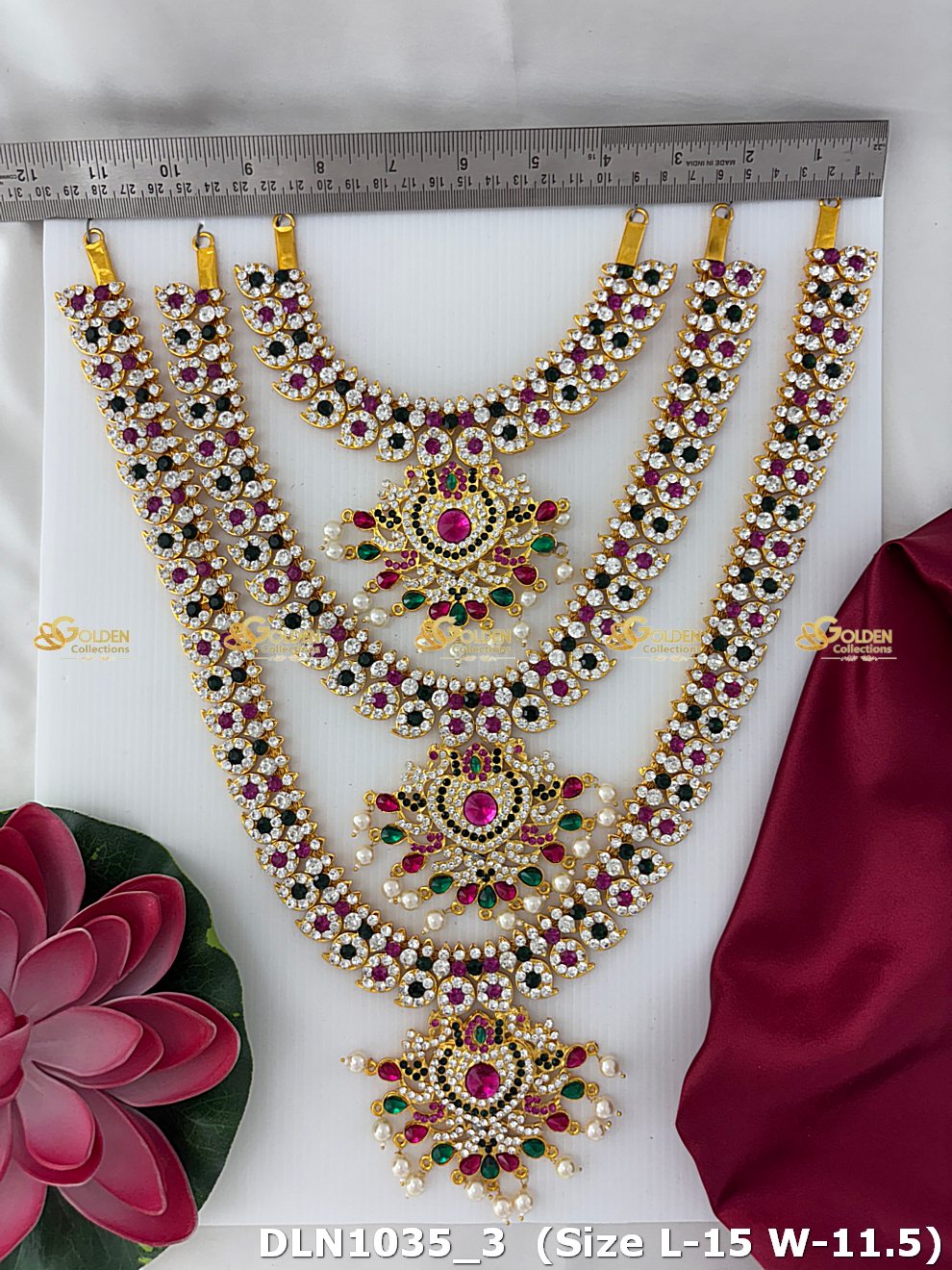 Indian God Jewellery Set Divine Majesty Goldencollections_3