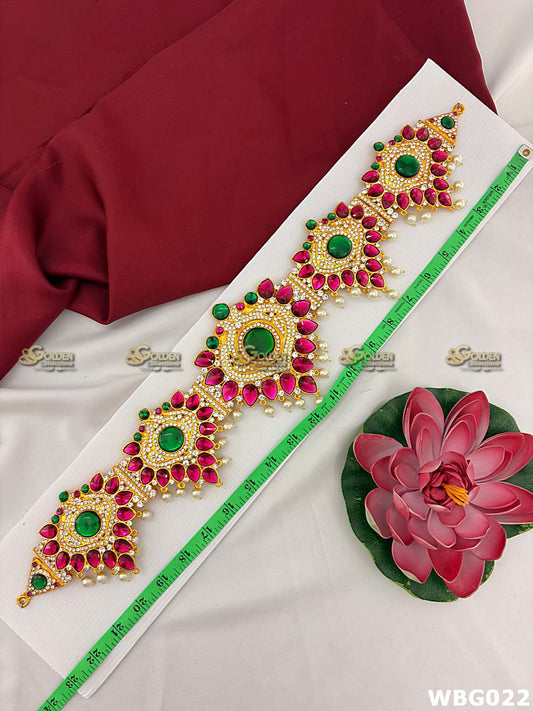 Deity Vaddanam Waist Belt with Stone Work WBG-022