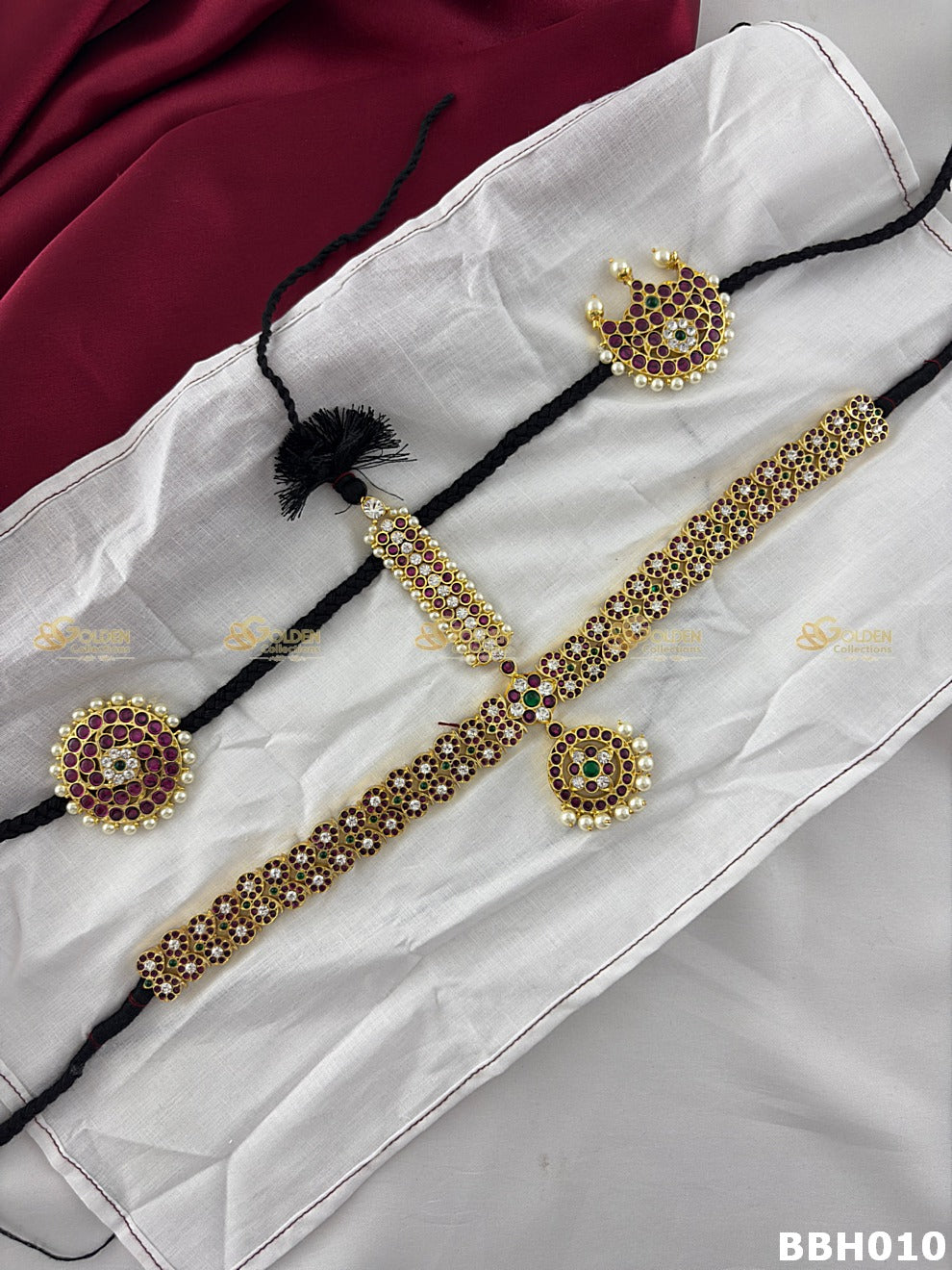 Kemp Bharatanatyam Headset | Temple Head Jewellery for Arangetram