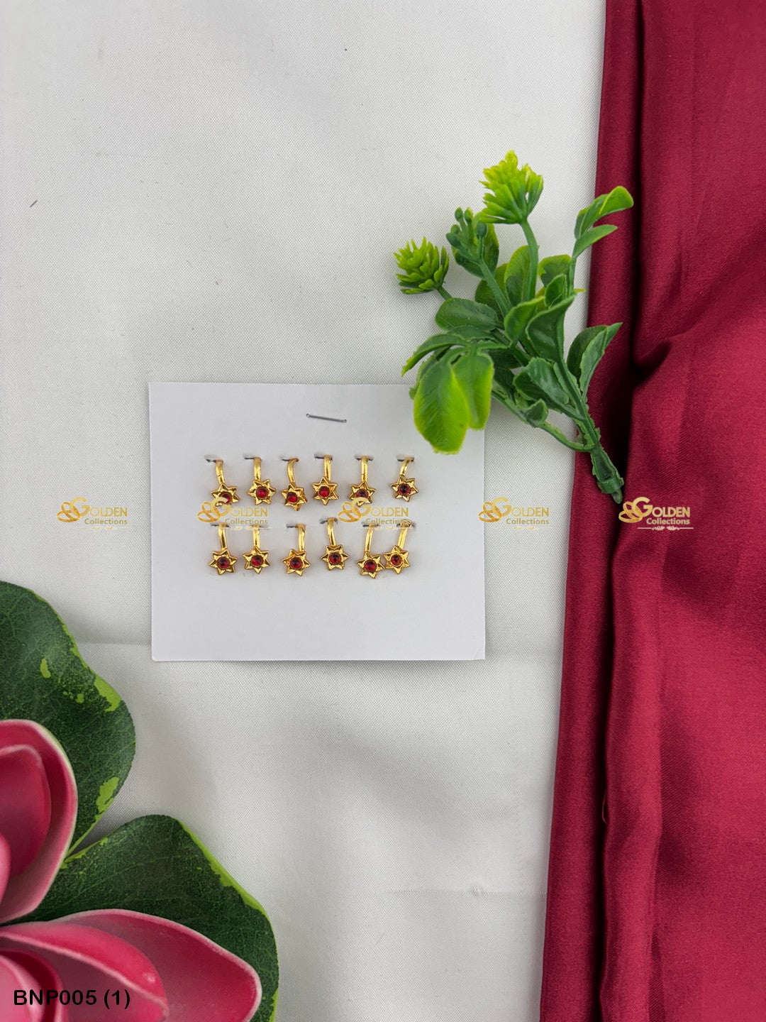 Kemp Bharatanatyam Nose Pin Classic Dance Accessory Color: Kemp, Style: Nose Pin Image 1