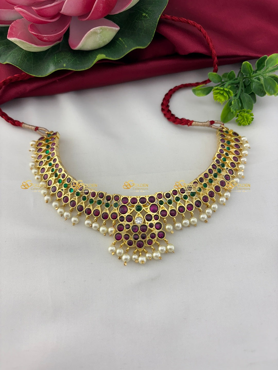 Bharatanatyam and Kuchipudi dance Kemp short necklace gold plated