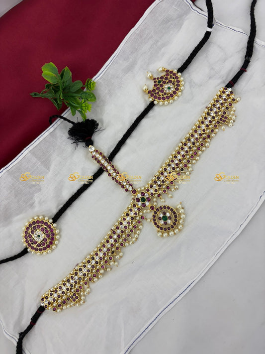 Kemp Headset for Bharatanatyam - Shop Traditional Dance Jewelry BBH-001 by GoldenCollections 1