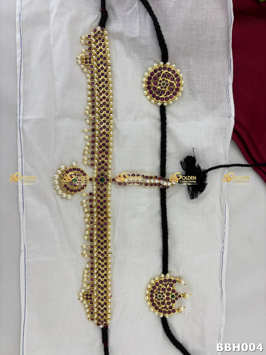 Kemp Bharatanatyam Headset | Temple Jewellery for Dance & Weddings