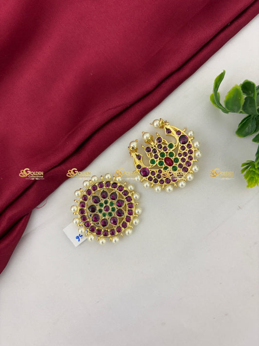 Kemp Sun Moon Rakodi For Bharatanatyam Goldencollections Color: Kemp Style: Kemp Sun And Moon Image 2