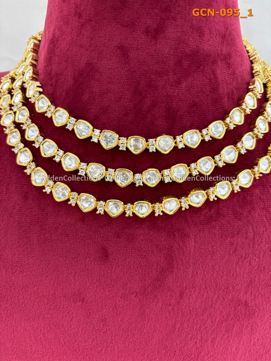 Kundan Layered Necklace Set : Necklace Supplier GoldenCollections 2