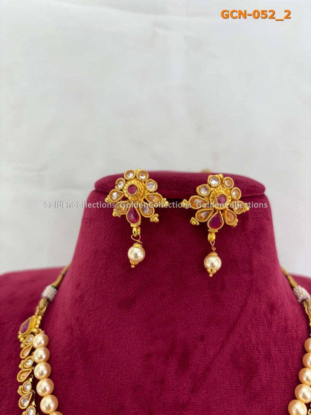 Layered Pearl Necklace : Necklace Manufacturer GoldenCollections 3