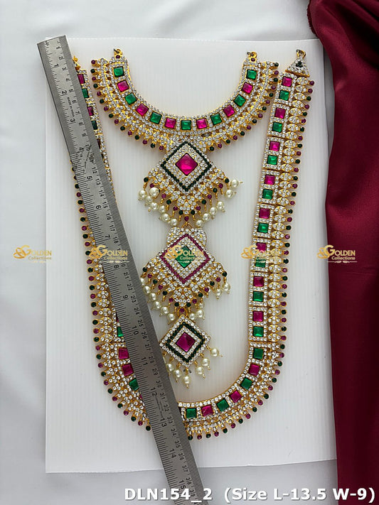 Long Necklace With Deity Pendant Graceful Adornments Dln 154_2