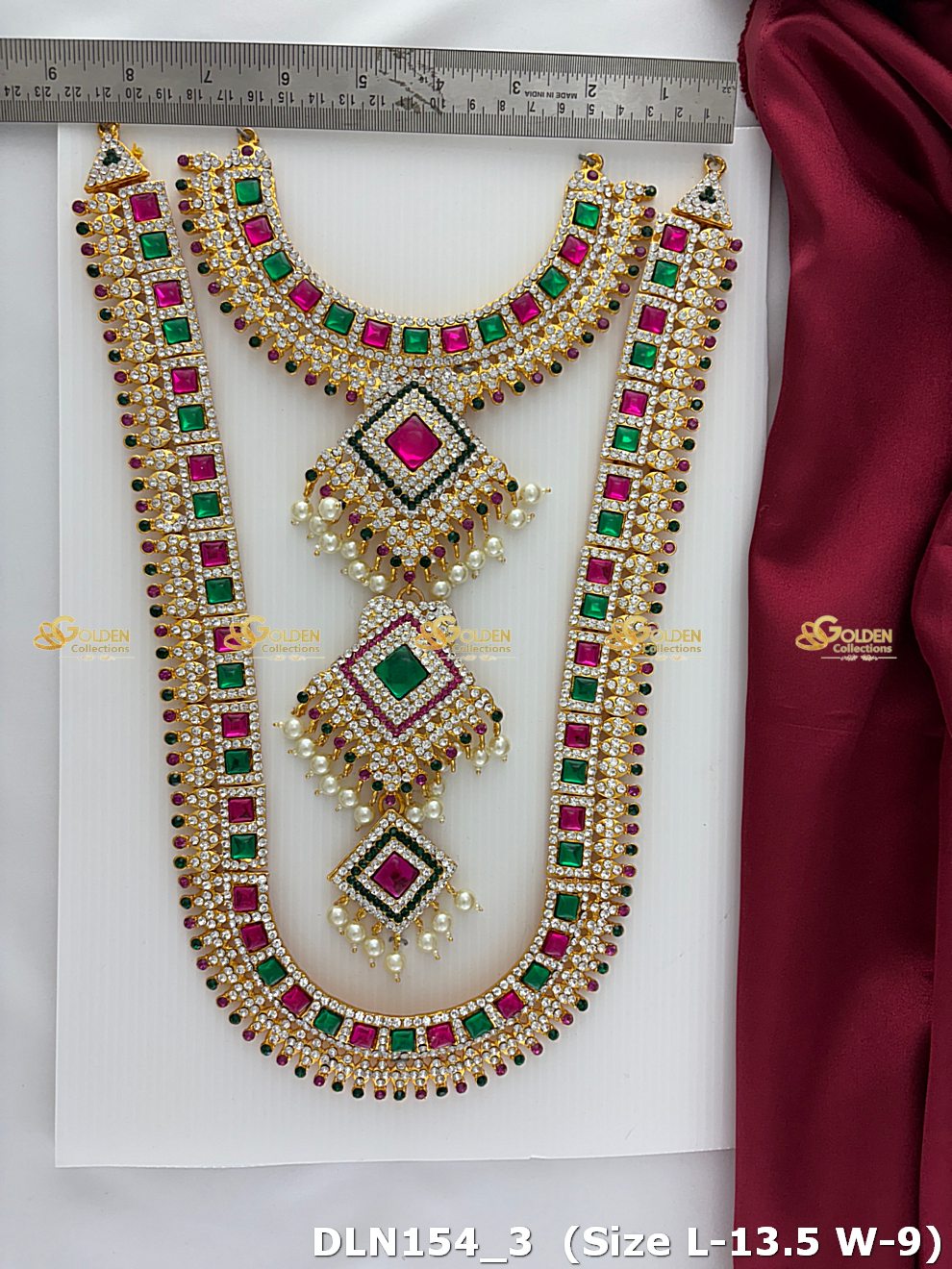 Long Necklace With Deity Pendant Graceful Adornments Dln 154_3