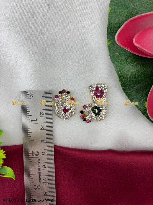 lotus hands of varalakshmi devi idol goldencollections Size: 3 x 2, Color: Multi, Style: Balaji Hastham Image 2