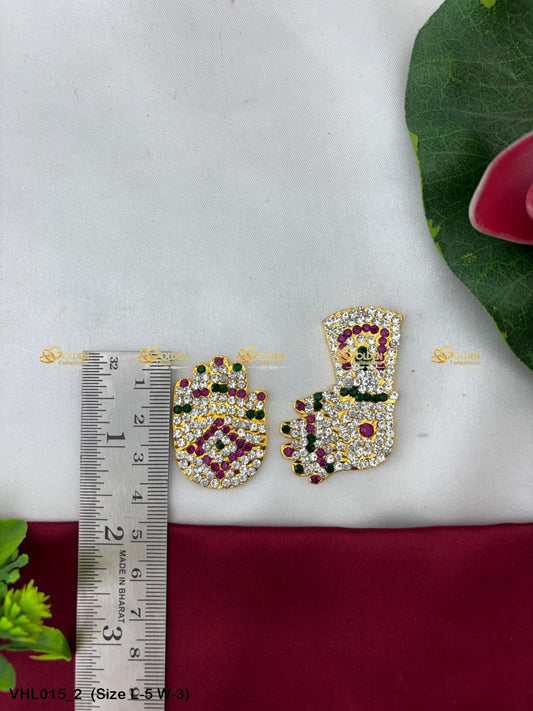 lotus hands of varalakshmi devi idol goldencollections Size: 5 x 3, Color: Multi, Style: Balaji Hastham Image 2