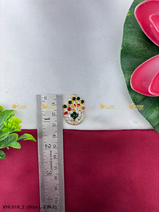 lotus hands of varalakshmi devi idol goldencollections Size: 3 x 2, Color: Multi, Style: Balaji Hastham Image 2