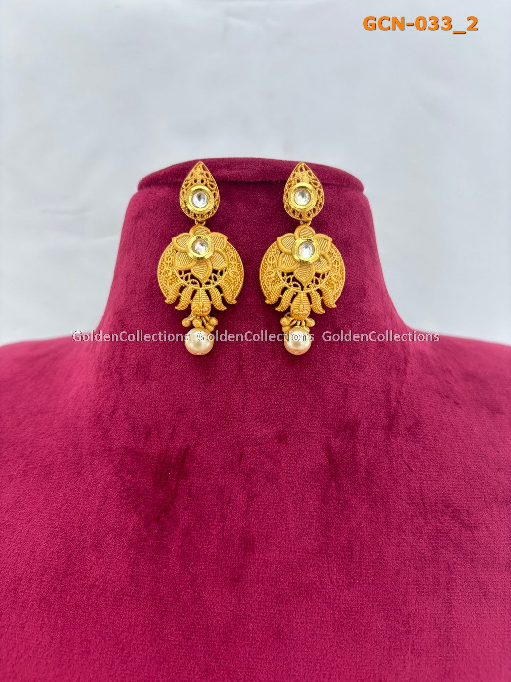 New Necklace : Latest 1Gm Gold Jewellery Online GoldenCollections 3