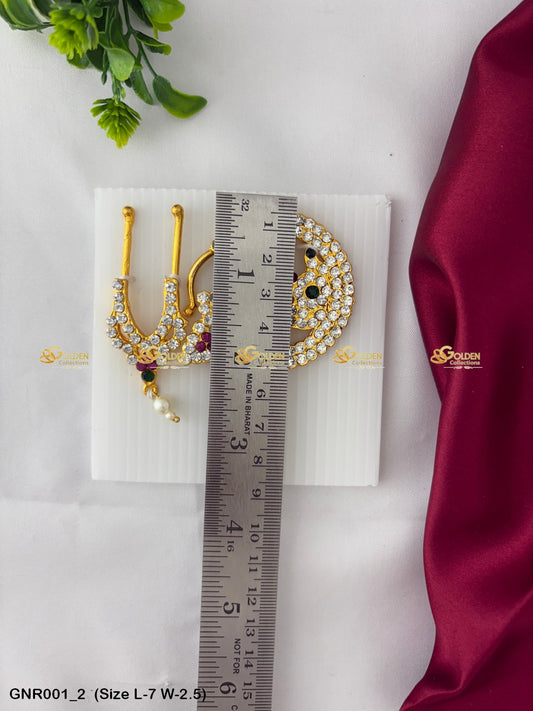 nose ring for goddess goldencollections Size: 7 x 2.5, Color: Multi, Style: Nath Image 2