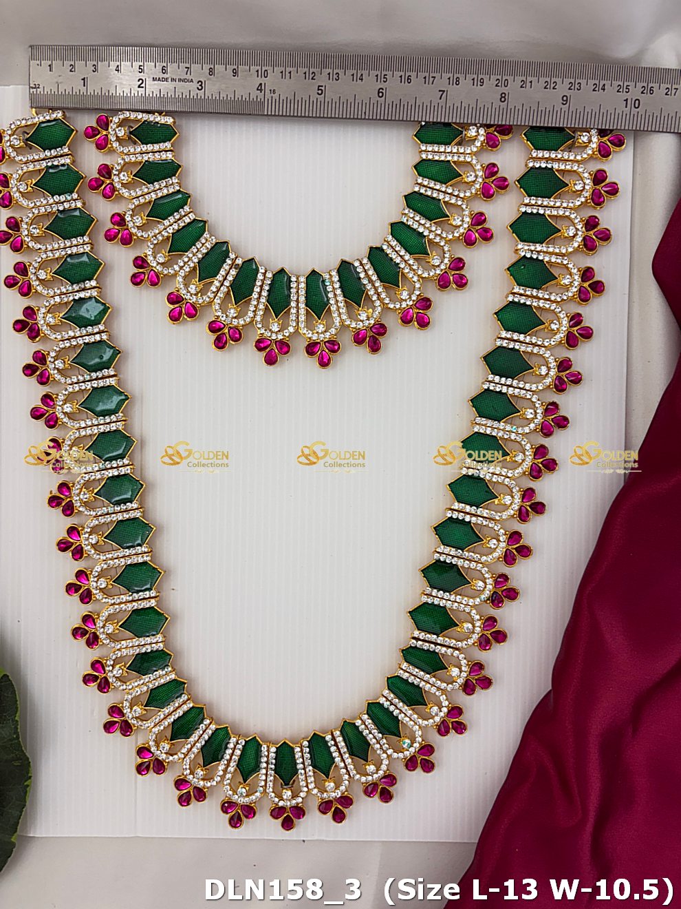 Ornate Temple Deity Long Necklace Exclusive Collection Dln 158_3