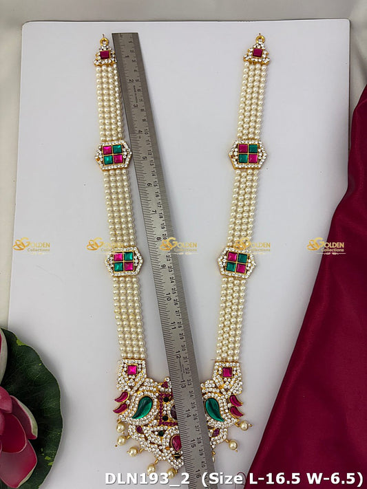 Peacock Long Necklace Deity Jewellery Goldencollections_2