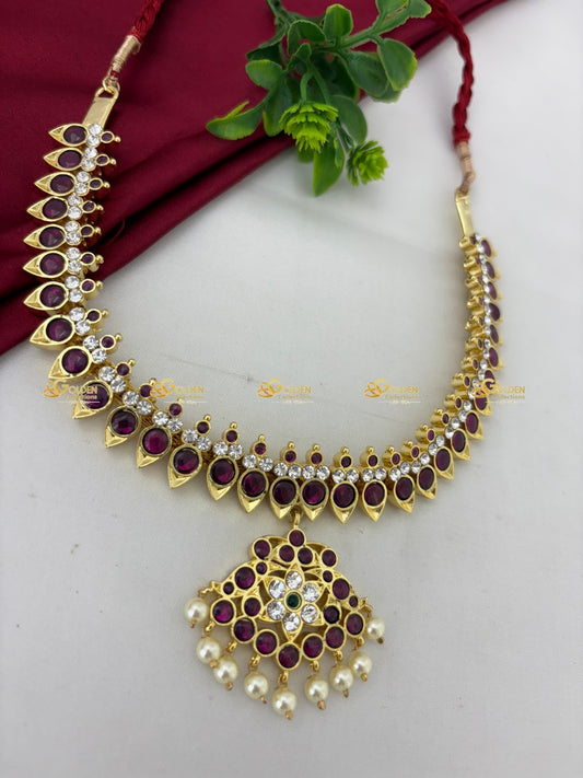 Real Kemp Stones Short Necklace Handmade Brass Kemp Jewelry Color: Kemp Style: Kemp Short Necklace Image 2