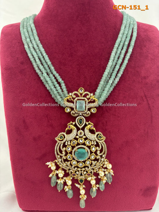 Simple Necklaces : Fashion Jewelry Beaded Necklace Golden Collections 2