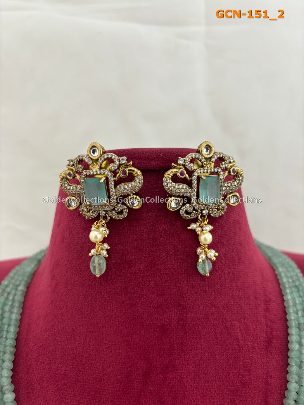 Simple Necklaces : Fashion Jewelry Beaded Necklace Golden Collections 3