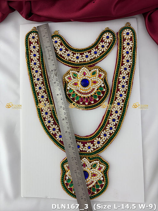 Temple Deity Long Necklace Buy Online Now Dln 167_2