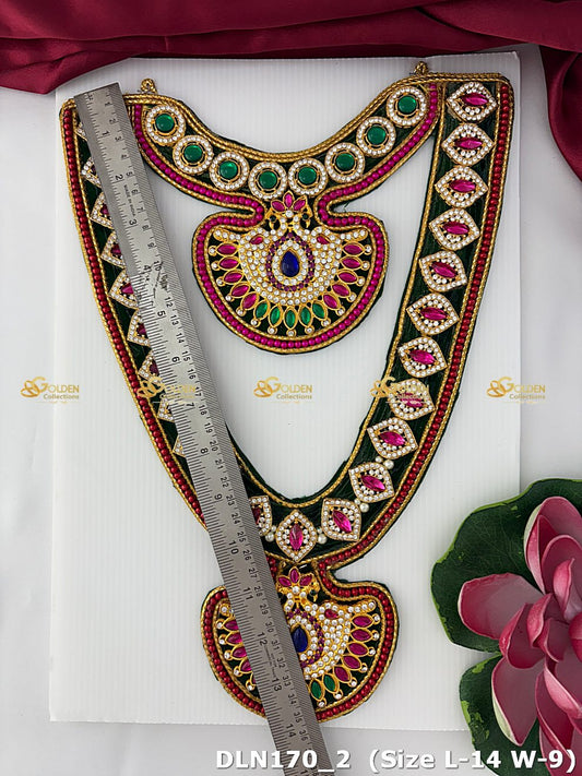 Temple Jewellery Long Necklaces Sacred Elegance Dln 170_2