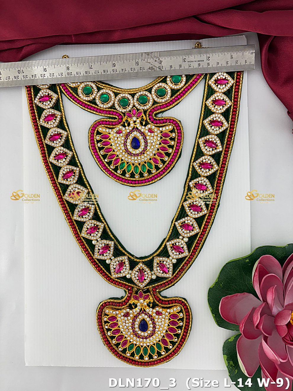 Temple Jewellery Long Necklaces Sacred Elegance Dln 170_3