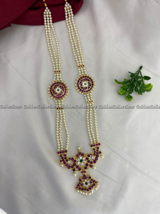 Temple Necklace Gold Necklace Long Necklace Color: Kemp Style: Kemp Short Necklace Image 2