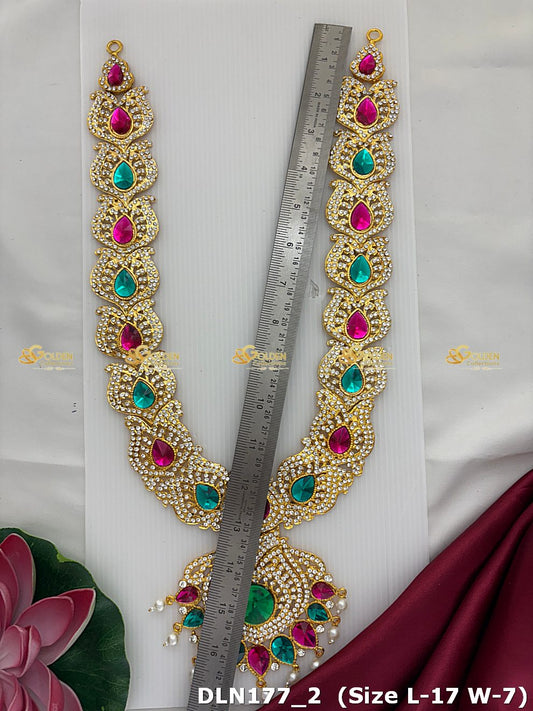 Traditional Amman Stone Long Necklace Limited Stock Dln 177_2
