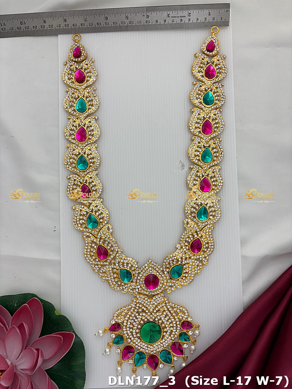 Lakshmi / Amman 1 Step Long Haram DLN177 deity long haram image 3