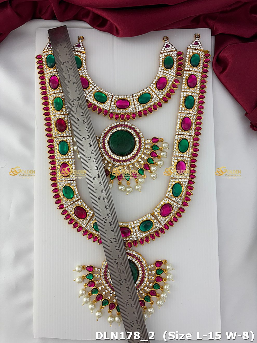 Lakshmi / Amman 2 Step Long Haram DLN178 deity long haram image 3