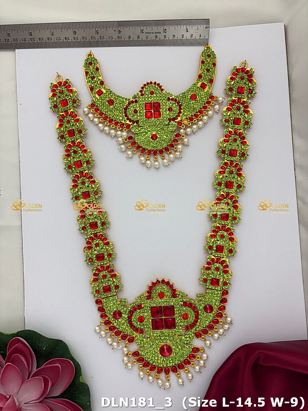 Lakshmi / Amman 2 Step Long Haram DLN181 deity long haram image 3