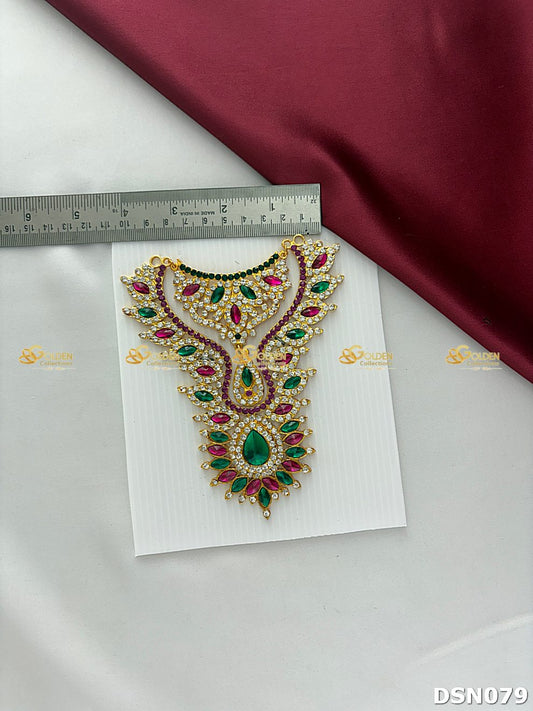 Lakshmi / Amman Chest Necklace DSN079 for Venkateshwara and goddess idol chest alankaram image 2